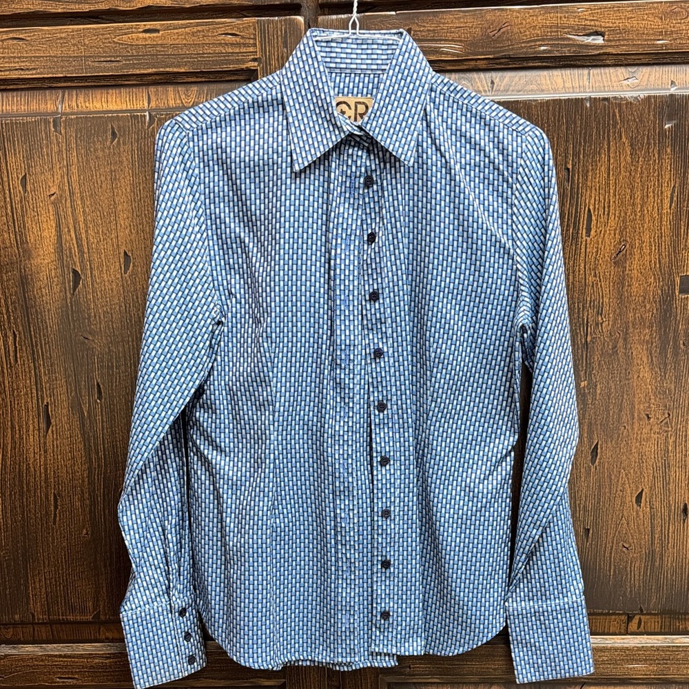 Blue Checkered Men's Shirt